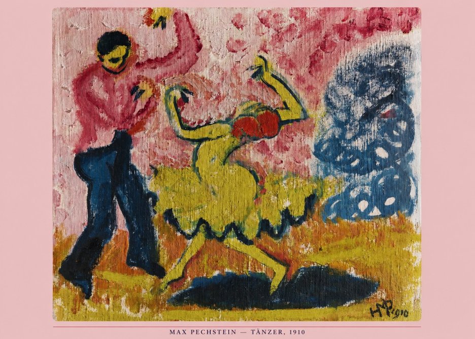 Max Pechstein Tänzer • 1910 No6 - Plakat