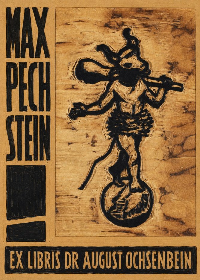 Max Pechstein Ex Libris Dr August Ochsenbein No5 - Plakat