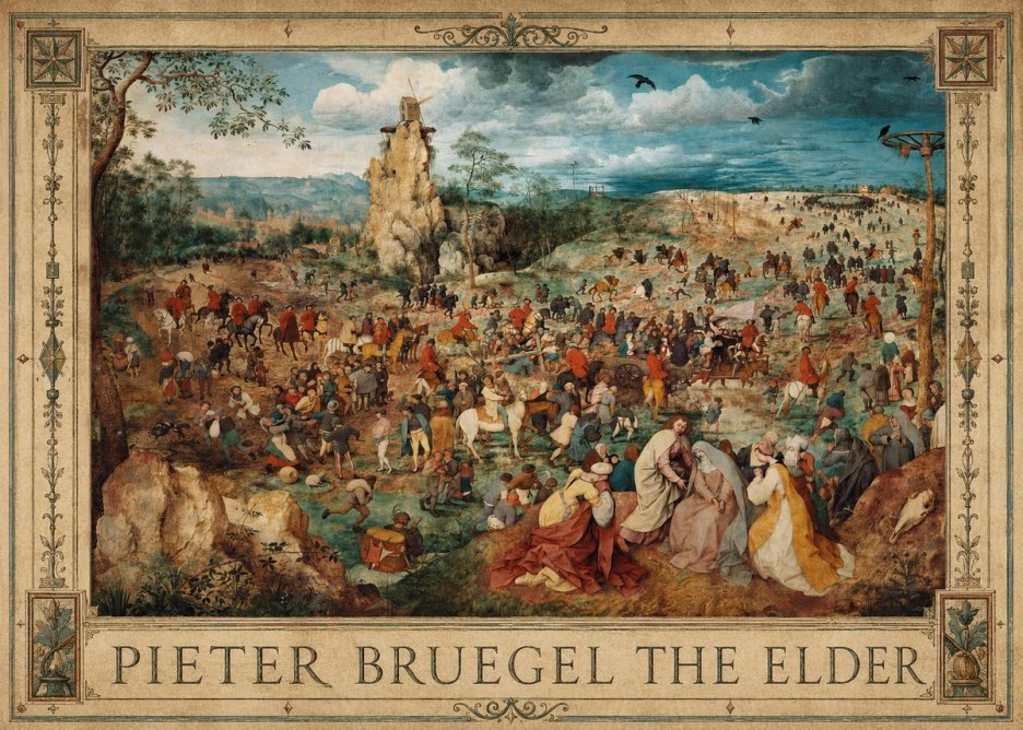 Pieter Bruegel The Procession to Calvary No1 - Plakat