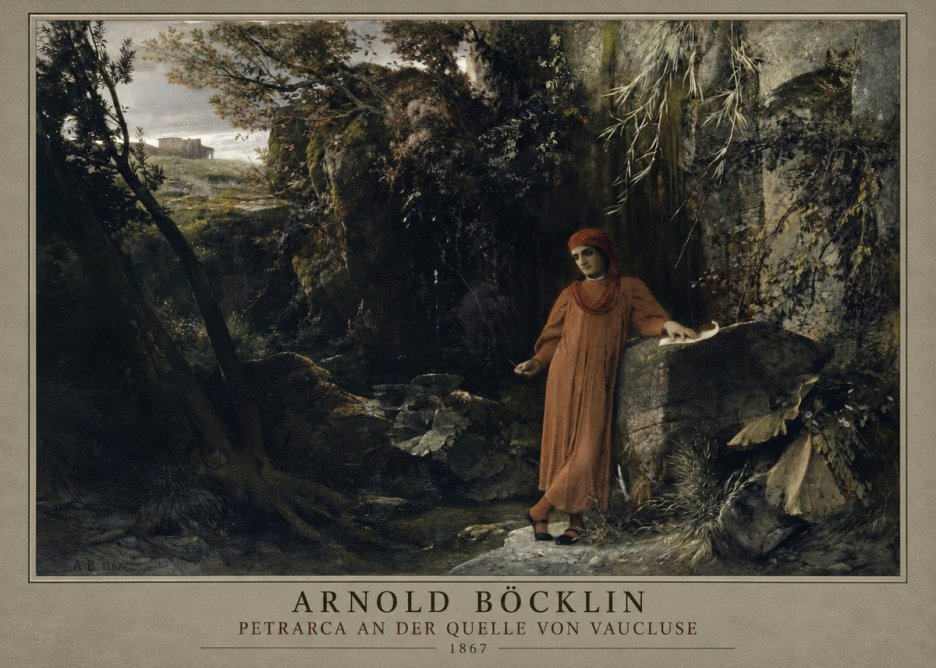 Arnold Böcklin Petrarca an Der Quelle Von Vaucluse No1 - Plakat