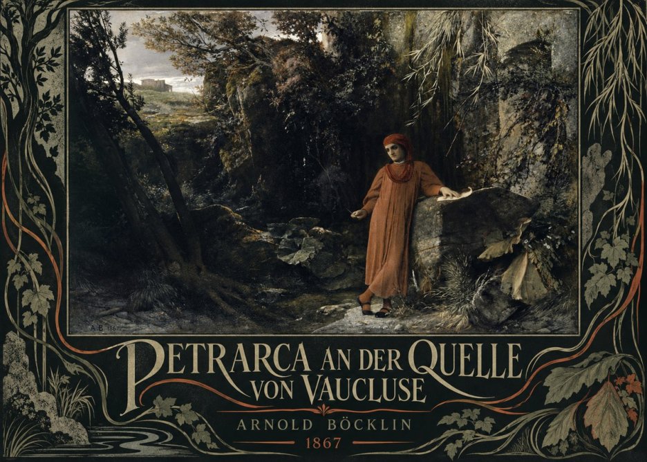 Arnold Böcklin Petrarca an Der Quelle Von Vaucluse No5 - Plakat