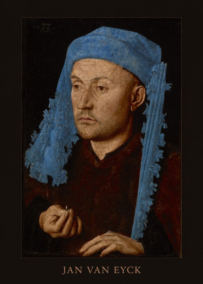 Jan van Eyck Portrait of a Man (Léal Souvenir) No4 - Plakat
