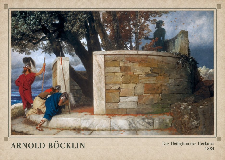Arnold Böcklin Das Heiligtum Des Herkules II No3 - Plakat