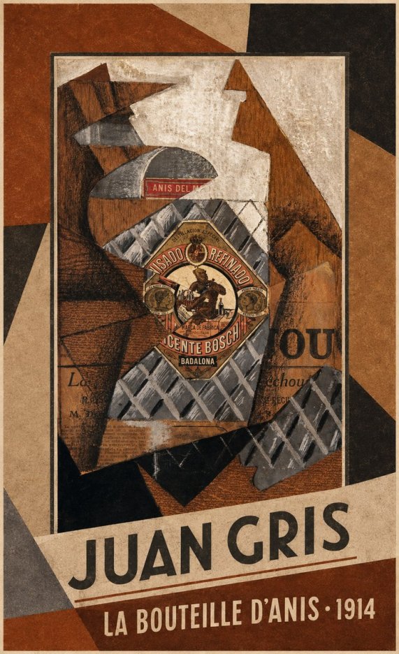 Juan Gris La Bouteille D'anis - 1914 No1 - Plakat