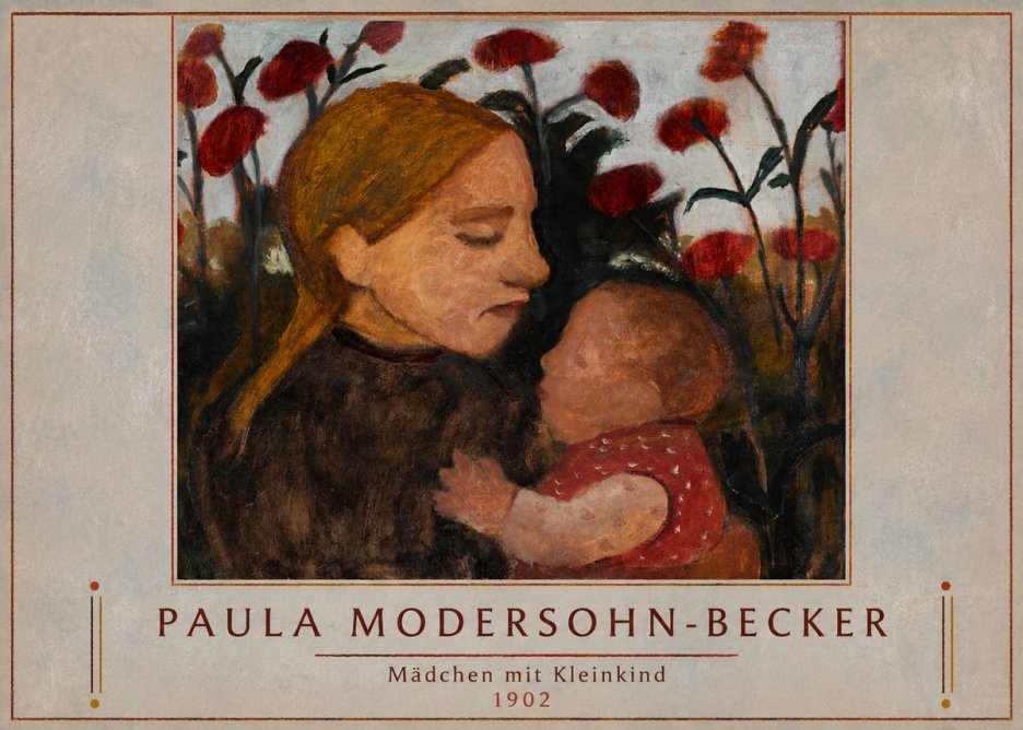 Paula Modersohn-Becker Mädchen Mit Kleinkind II No1 - Plakat