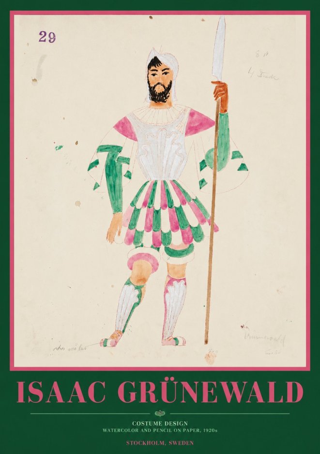 Isaac Grünewald Costume Design No. 29 No1 - Plakat