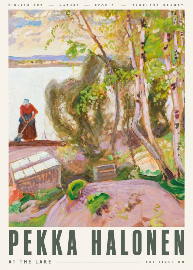 Pekka Halonen At the Lake No6 - Plakat