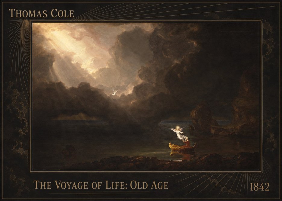 Thomas Cole The Voyage of Life: Old Age IV No2 - Plakat
