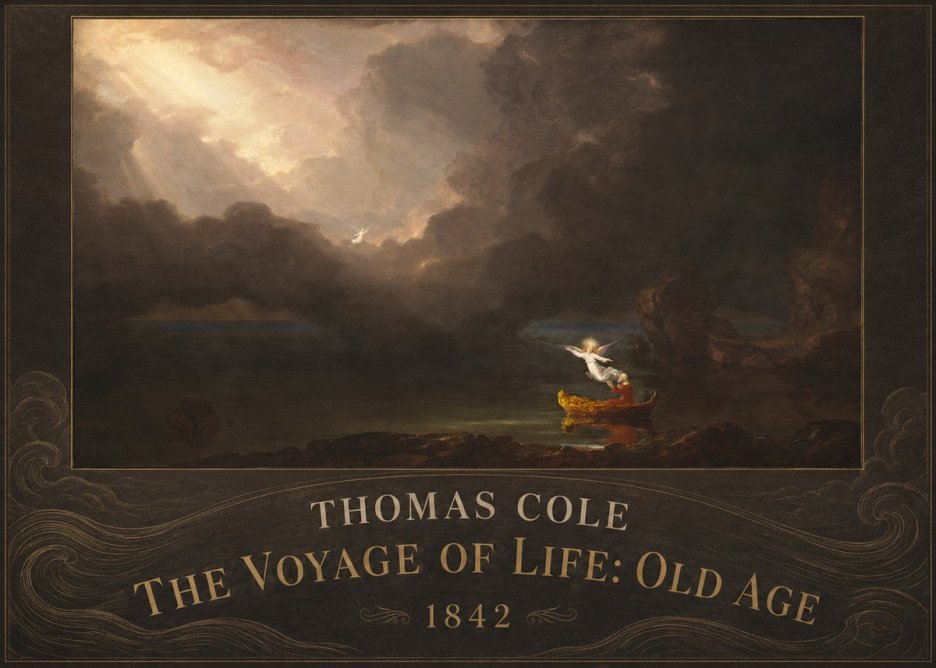 Thomas Cole The Voyage of Life: Old Age IV No4 - Plakat