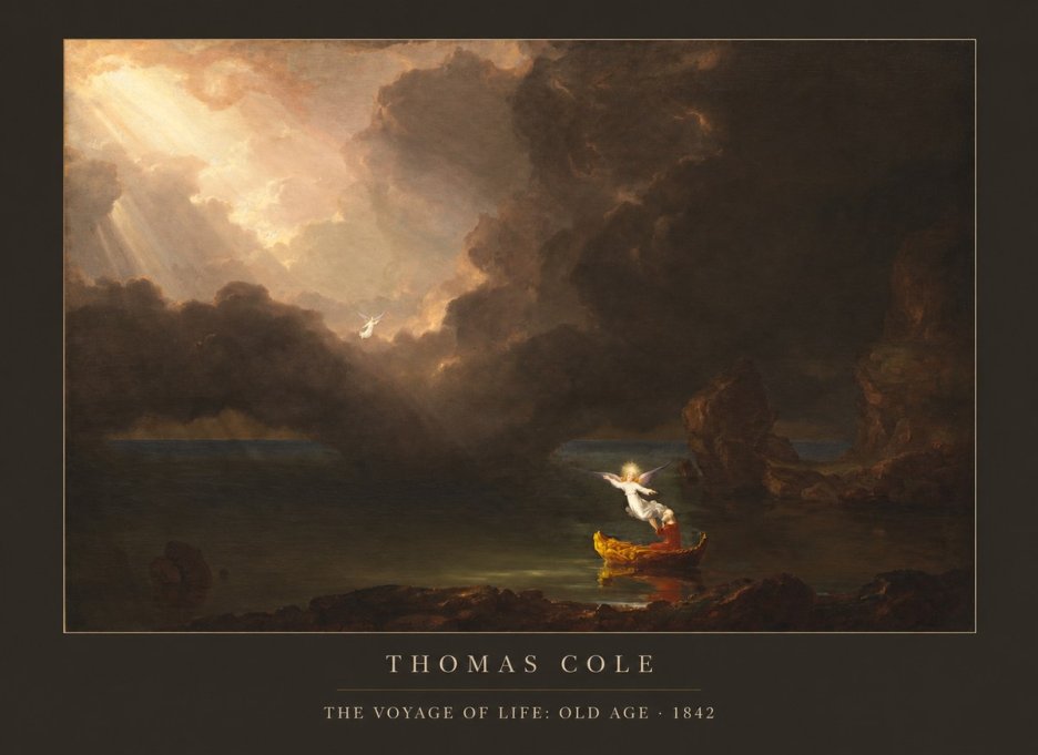 Thomas Cole The Voyage of Life: Old Age IV No6 - Plakat
