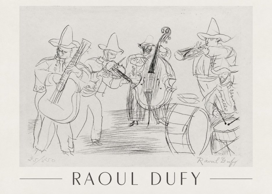 Raoul Dufy Musicians No1 - Plakat