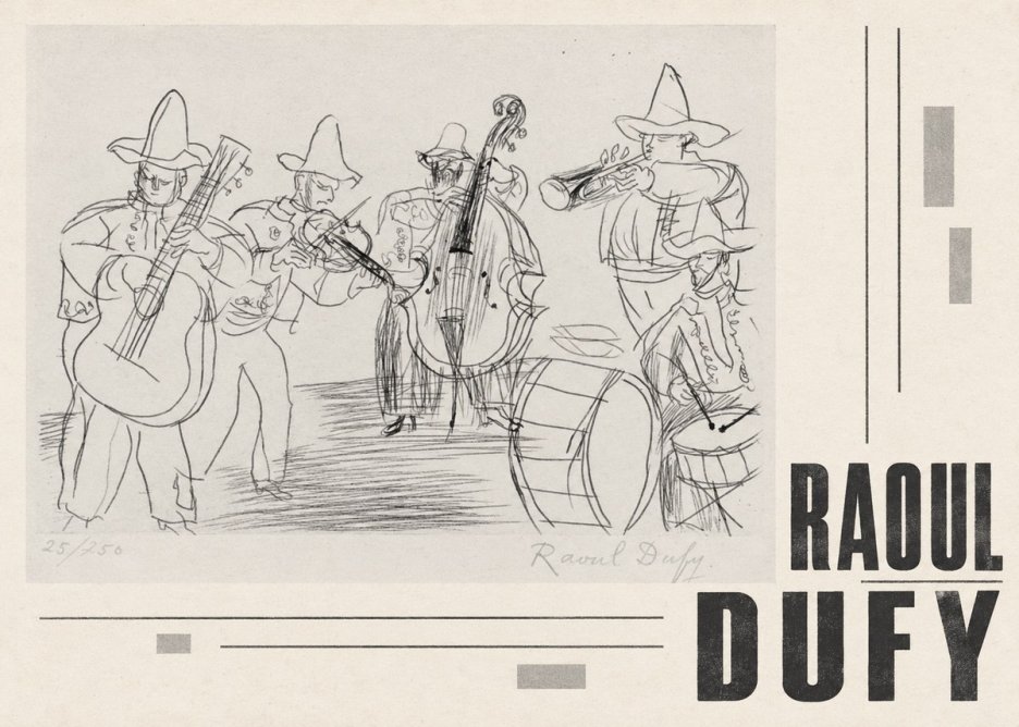 Raoul Dufy Musicians No5 - Plakat