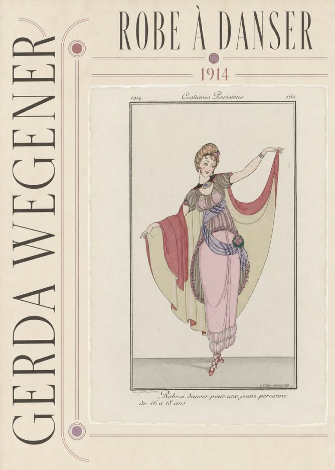 Gerda Wegener Robe À Danser No3 - Plakat
