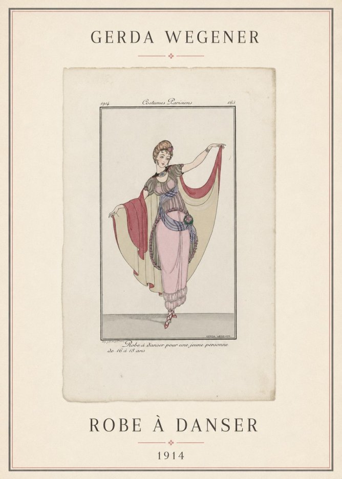 Gerda Wegener Robe À Danser No4 - Plakat