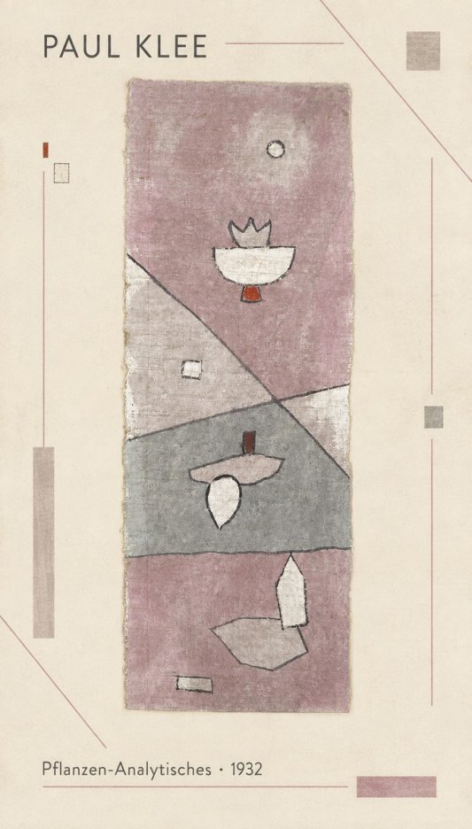 Paul Klee Pflanzen-analytisches No1 - Plakat