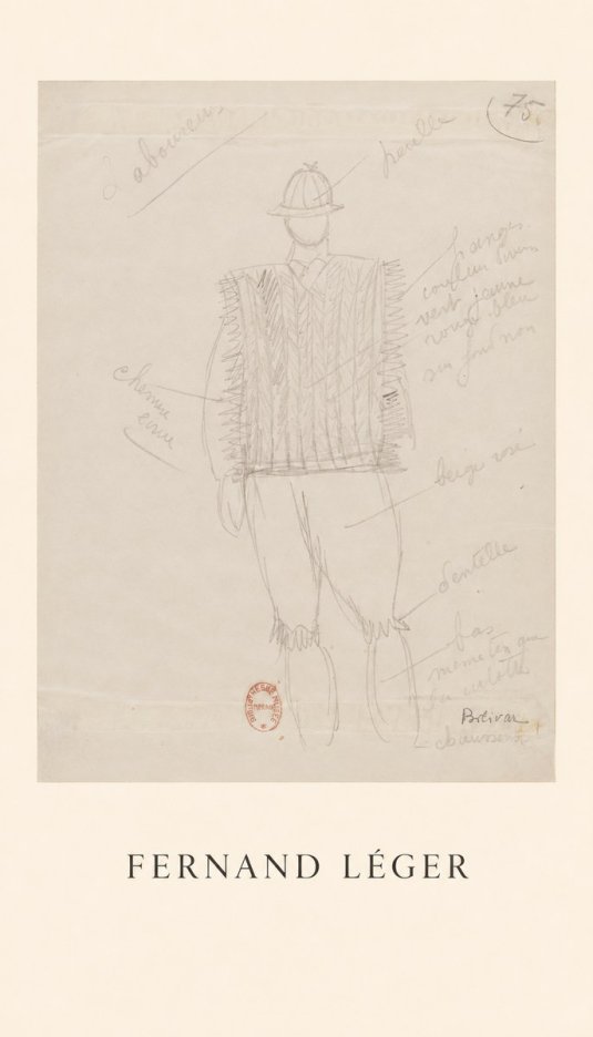 Fernand Léger Costume Study for a Male Figure No1 - Plakat