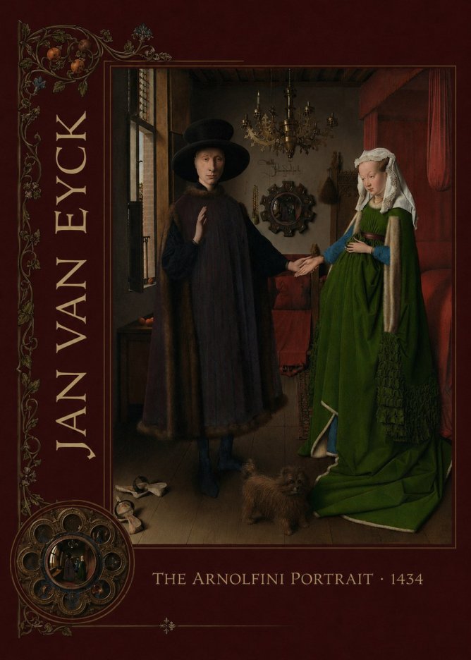 Jan van Eyck The Arnolfini Portrait VII No2 - Plakat