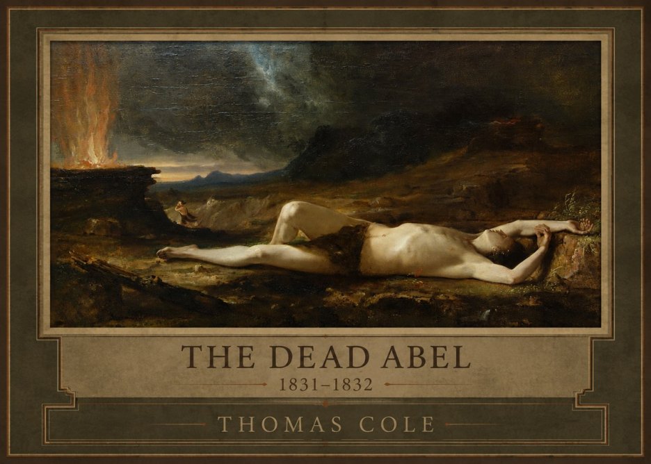 Thomas Cole The Dead Abel No1 - Plakat
