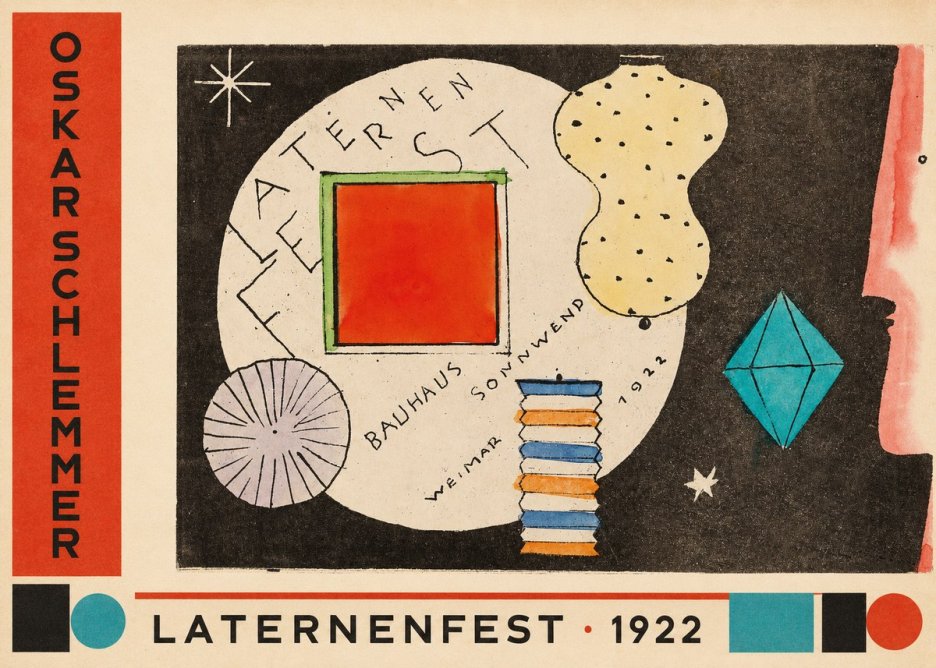 Oskar Schlemmer Laternenfest No2 - Plakat
