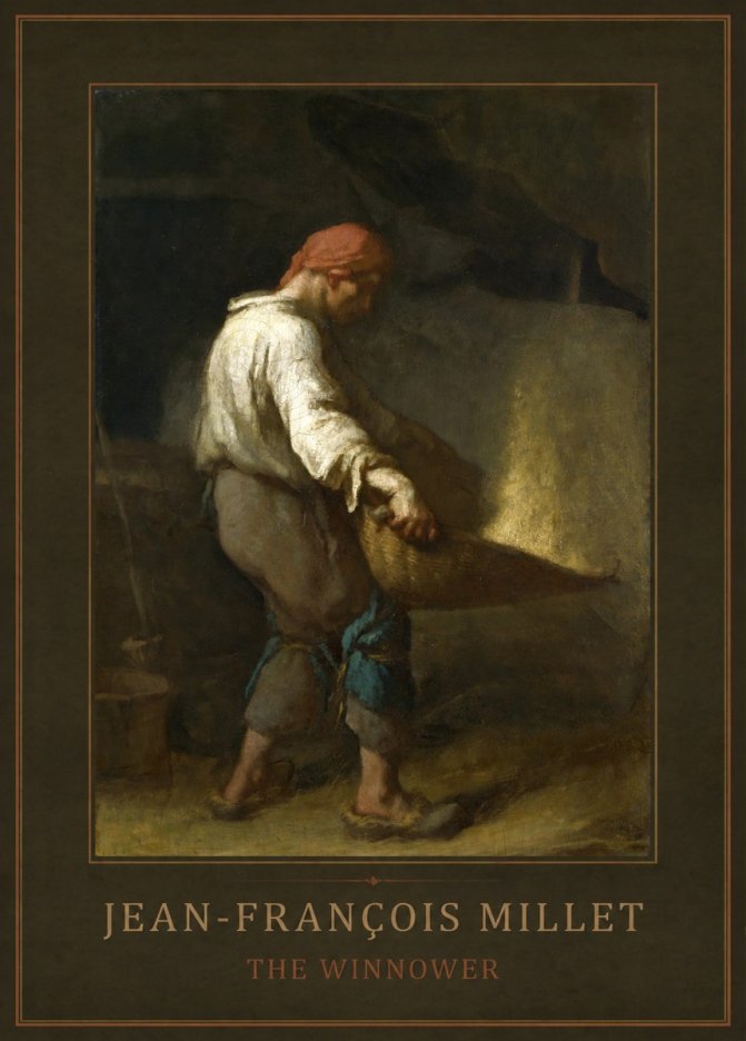 Jean-François Millet The Winnower No1 - Plakat