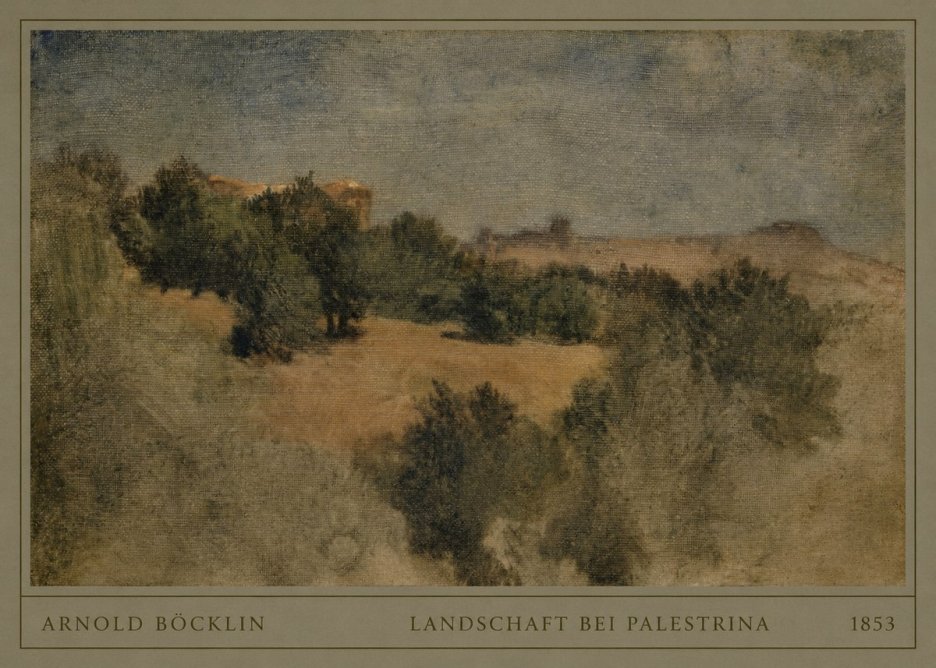 Arnold Böcklin Landschaft Bei Palestrina No4 - Plakat