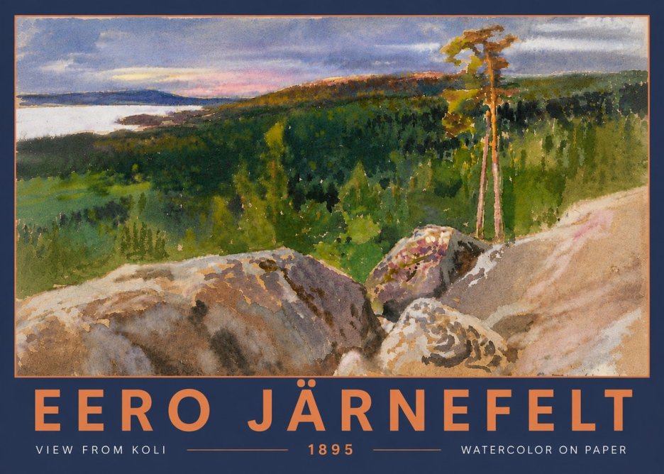 Eero Järnefelt View from Koli No5 - Plakat