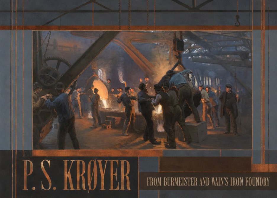 P.S. Krøyer From Burmeister and Wain's Iron Foundry No6 - Plakat