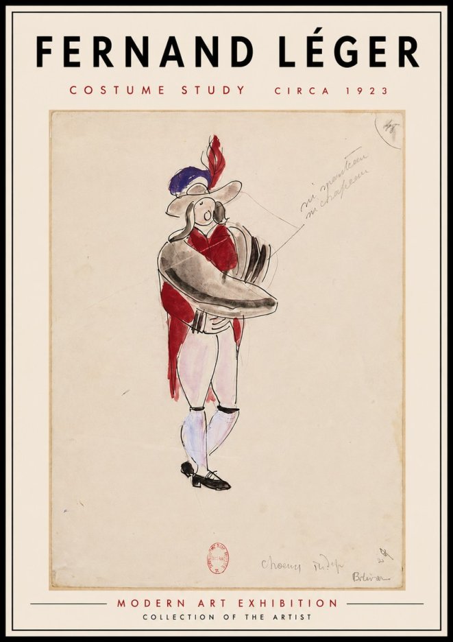 Fernand Léger Costume Study I No5 - Plakat