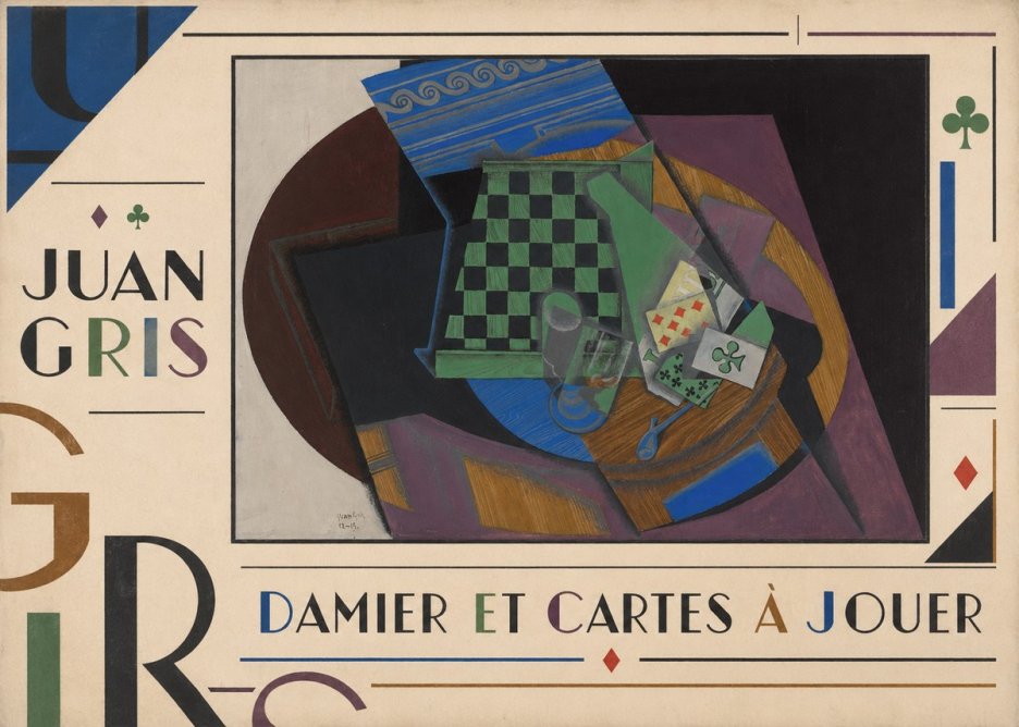 Juan Gris Damier Et Cartes À Jouer No5 - Plakat