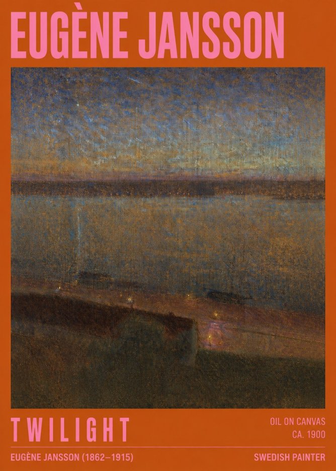 Eugène Jansson Twilight No2 - Plakat