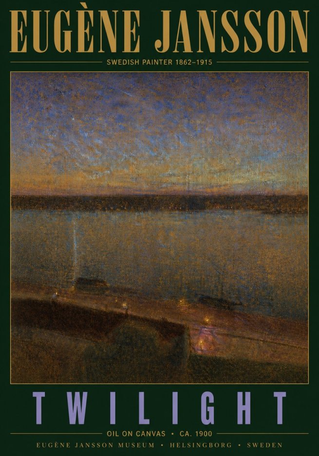 Eugène Jansson Twilight No5 - Plakat