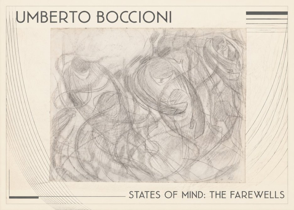 Umberto Boccioni States of Mind: the Farewells No1 - Plakat