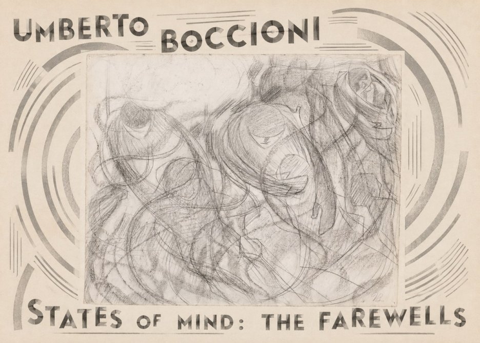 Umberto Boccioni States of Mind: the Farewells No4 - Plakat
