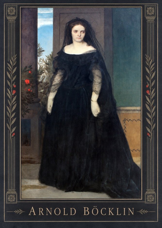 Arnold Böcklin Portrait of Mrs. Böcklin No1 - Plakat