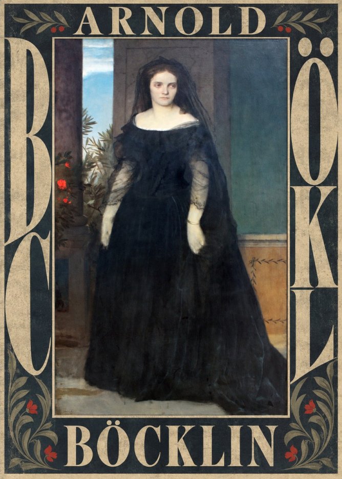 Arnold Böcklin Portrait of Mrs. Böcklin No6 - Plakat