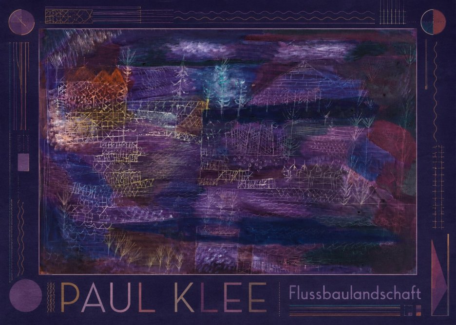 Paul Klee Flussbaulandschaft No1 - Plakat