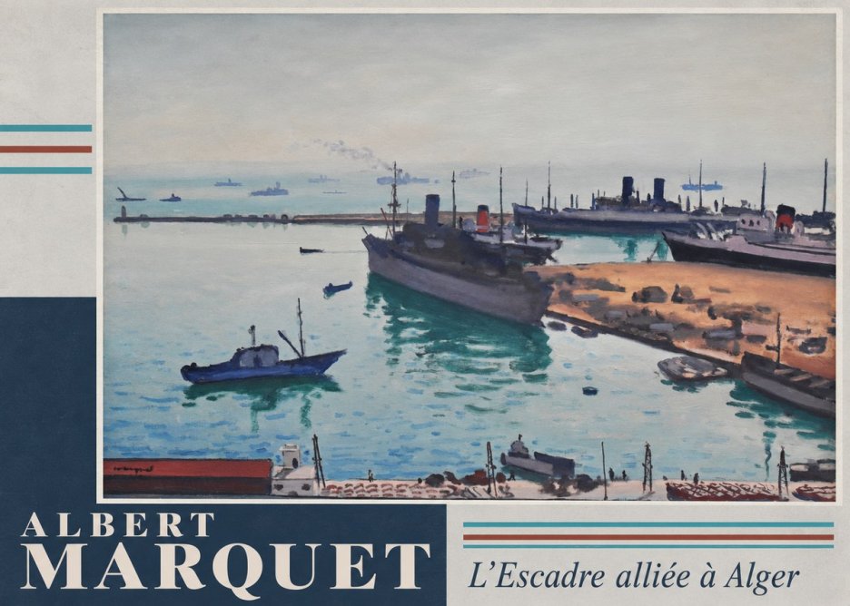 Albert Marquet L'escadre Alliée À Alger No5 - Plakat
