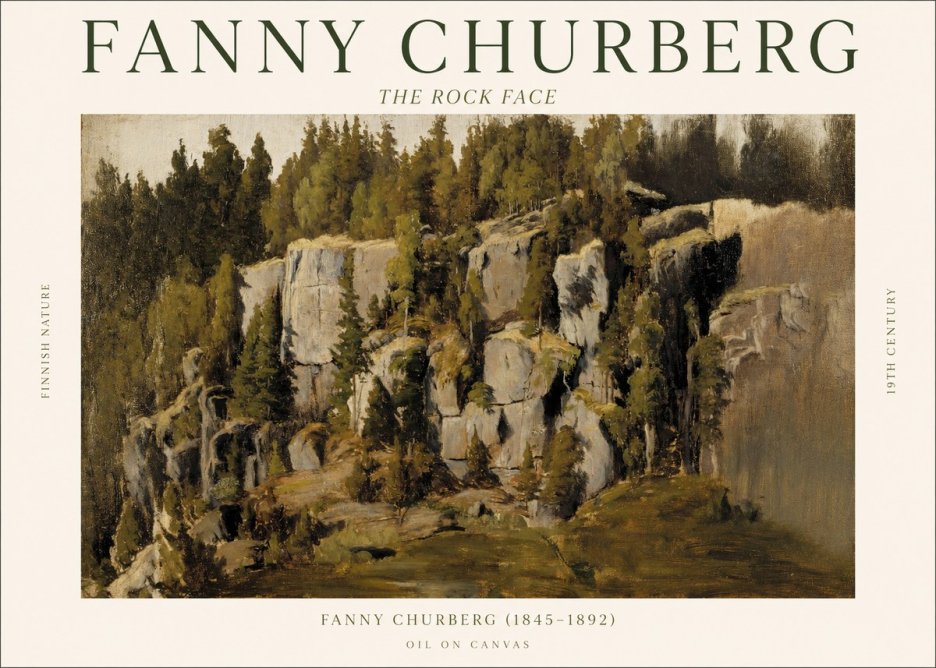 Fanny Churberg The Rock Face No1 - Plakat