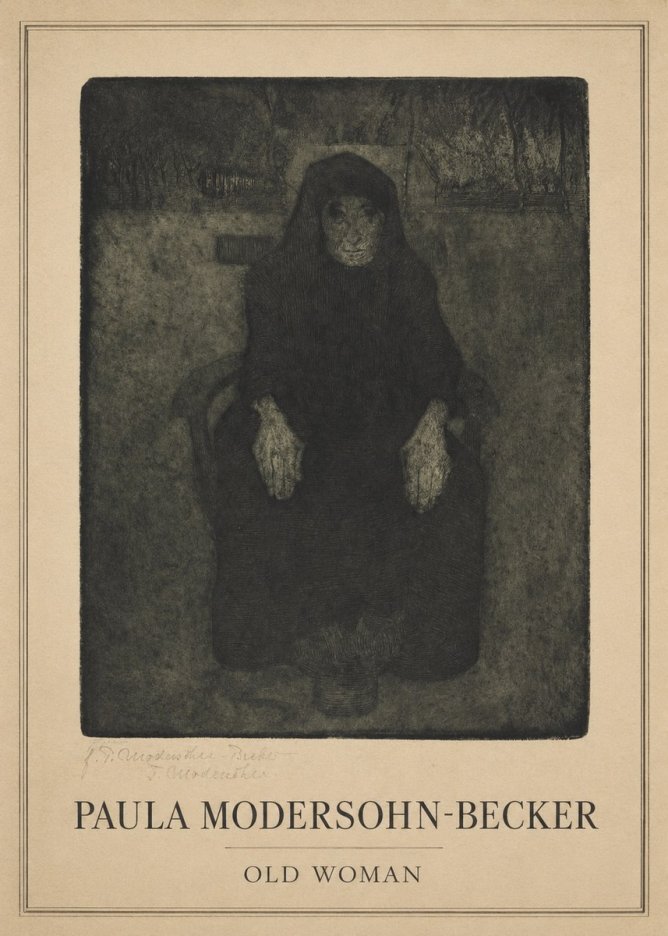 Paula Modersohn-Becker Old Woman No1 - Plakat