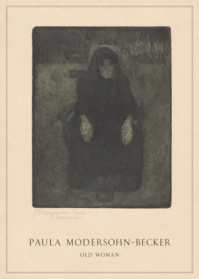 Paula Modersohn-Becker Old Woman No4 - Plakat
