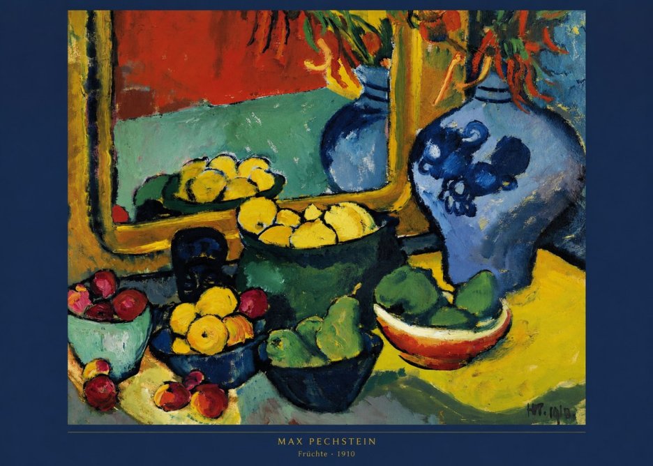 Max Pechstein Früchte 1910 No5 - Plakat
