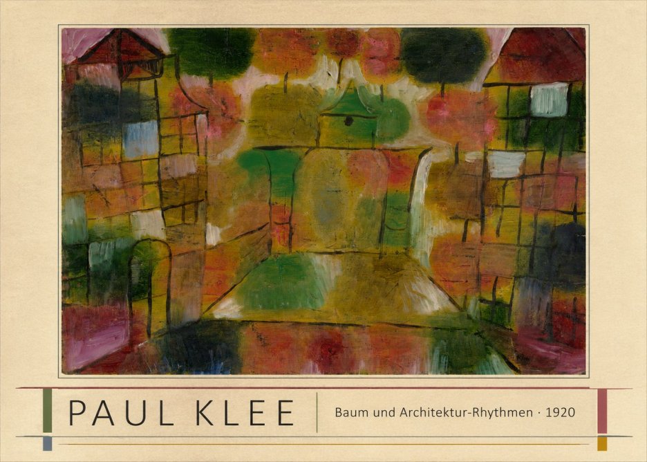 Paul Klee Baum Und Architektur-rhythmen No1 - Plakat