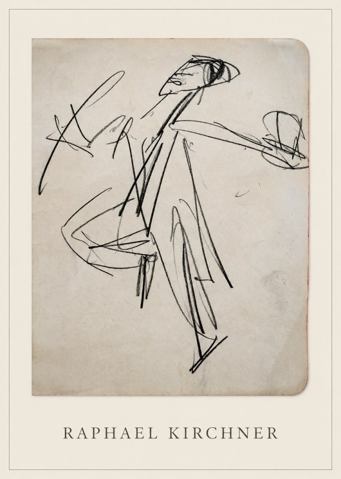 Raphael Kirchner Dynamic Dancer Sketch No4 - Plakat