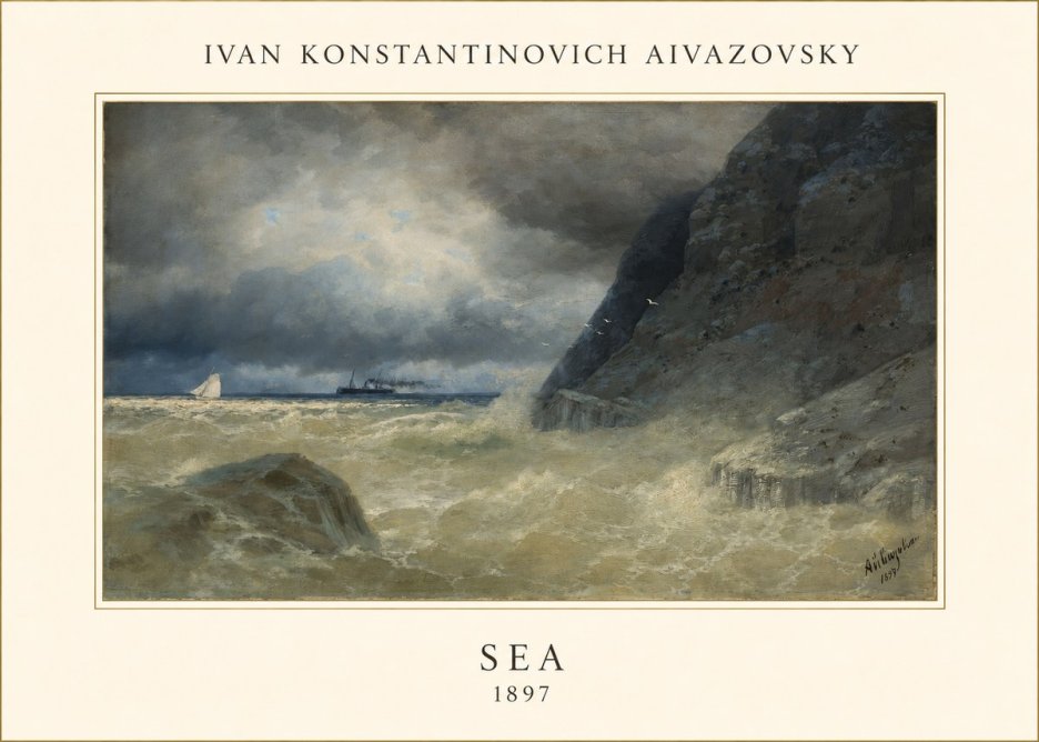 Ivan Konstantinovich Aivazovsky Sea No4 - Plakat