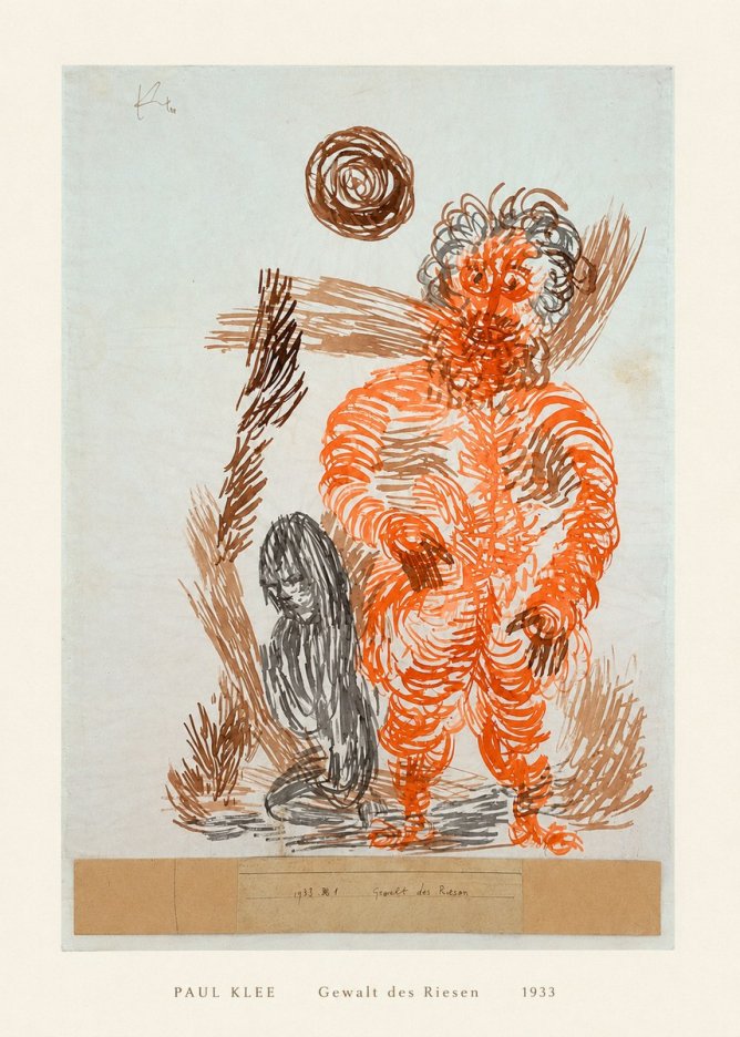 Paul Klee Gewalt Des Riesen II No5 - Plakat