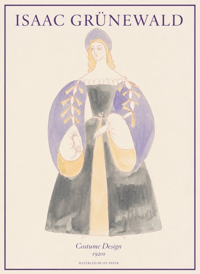 Isaac Grünewald Costume Design XIV No1 - Plakat