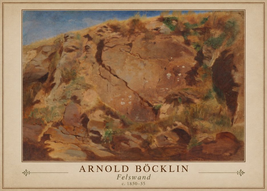 Arnold Böcklin Felswand No1 - Plakat