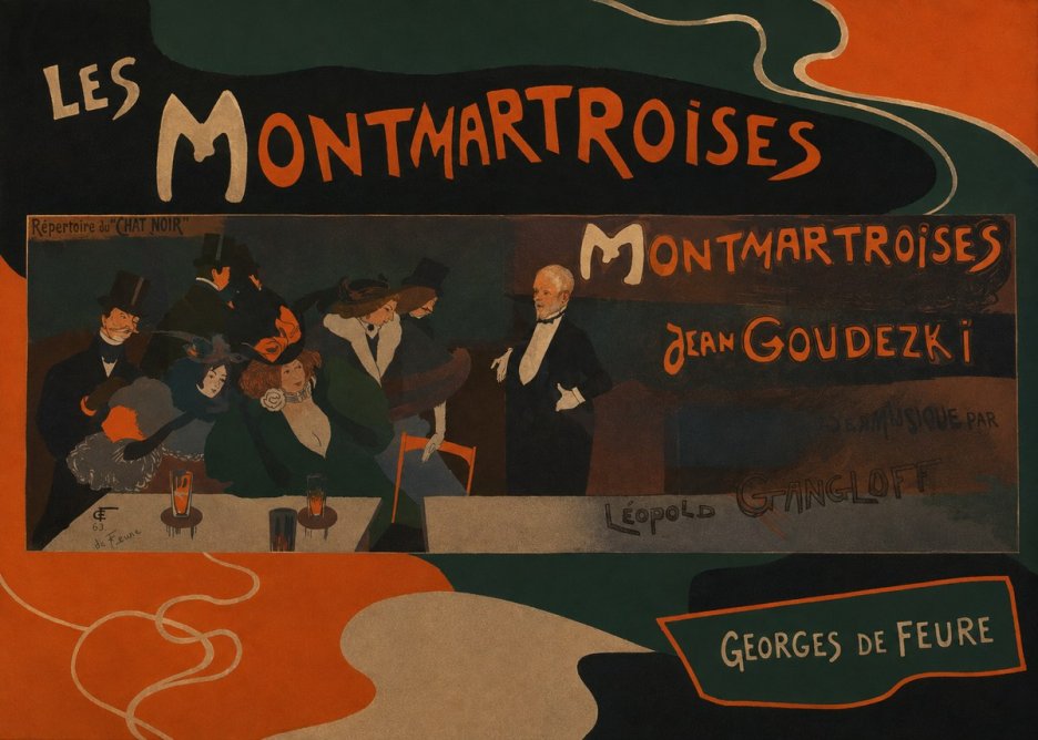 Georges de Feure Les Montmartroises No4 - Plakat