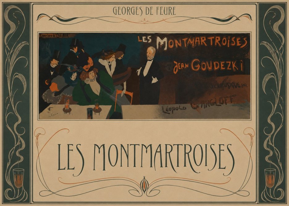 Georges de Feure Les Montmartroises No5 - Plakat
