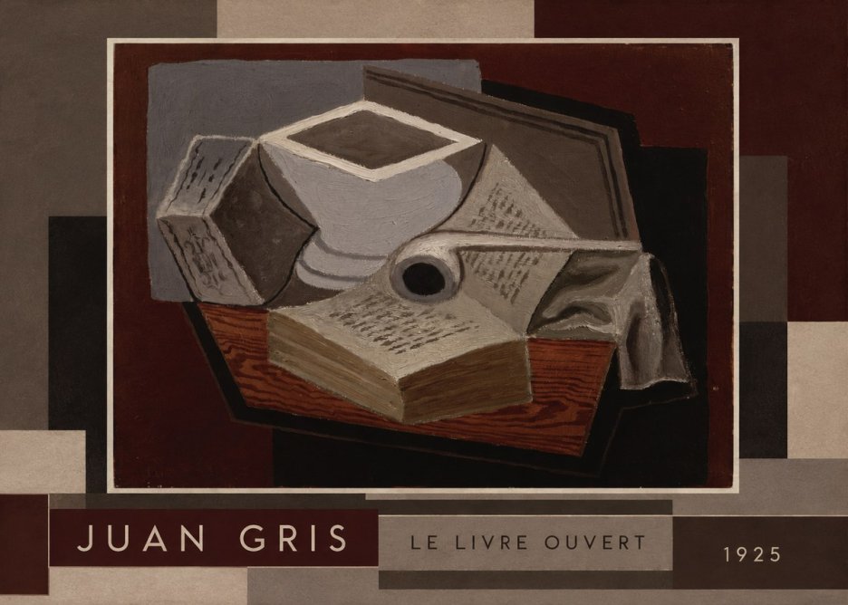 Juan Gris Le Livre Ouvert No2 - Plakat